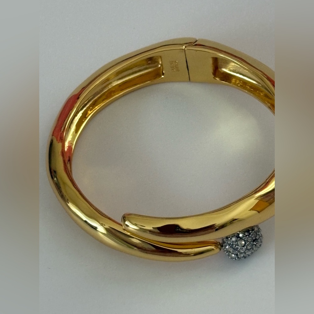 Brand New with Tag Alexis Bittar Solanes Pavé Orb Bypass Hinge Bracelet - Picture 8 of 8